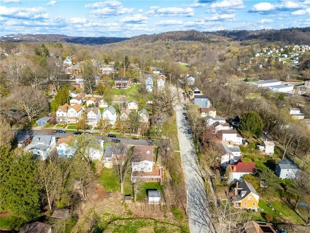 a view of city and mountain