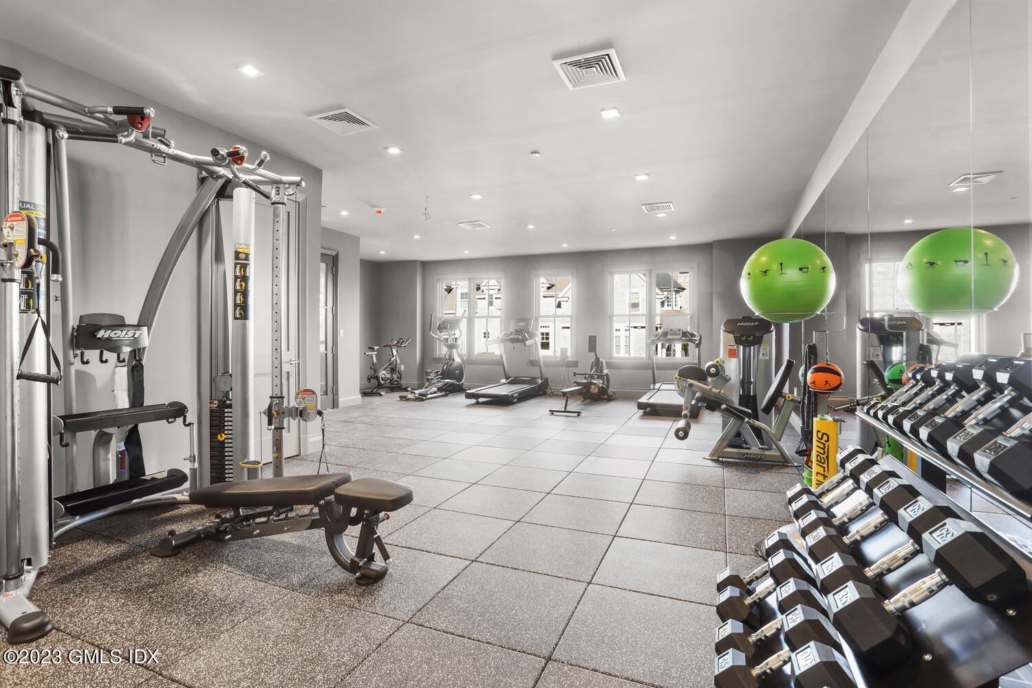 88 South Water Street, Unit 106 Greenwich, CT 06830 - Photo 18 of 24 a view of a room with gym equipment