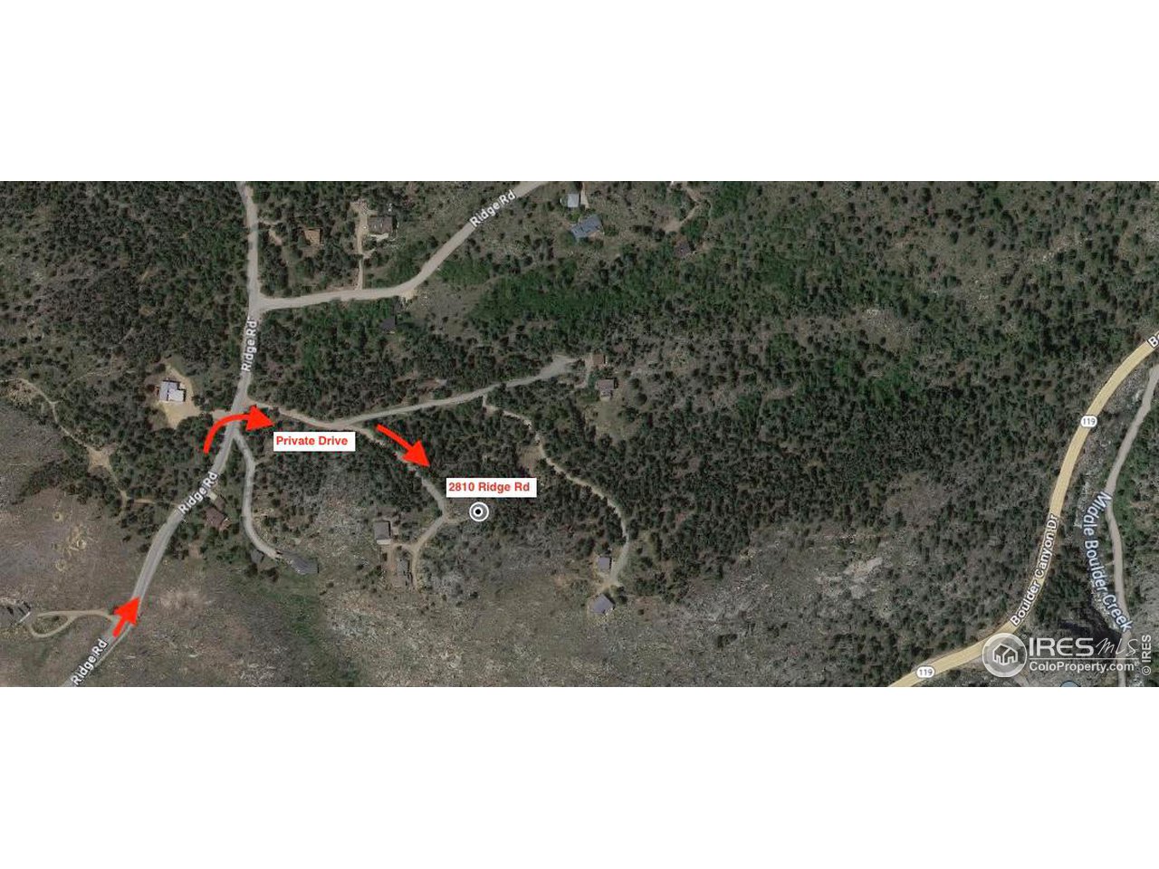 2810 Ridge Road Nederland, CO 80466 - Photo 21 of 21 Directions to Property
