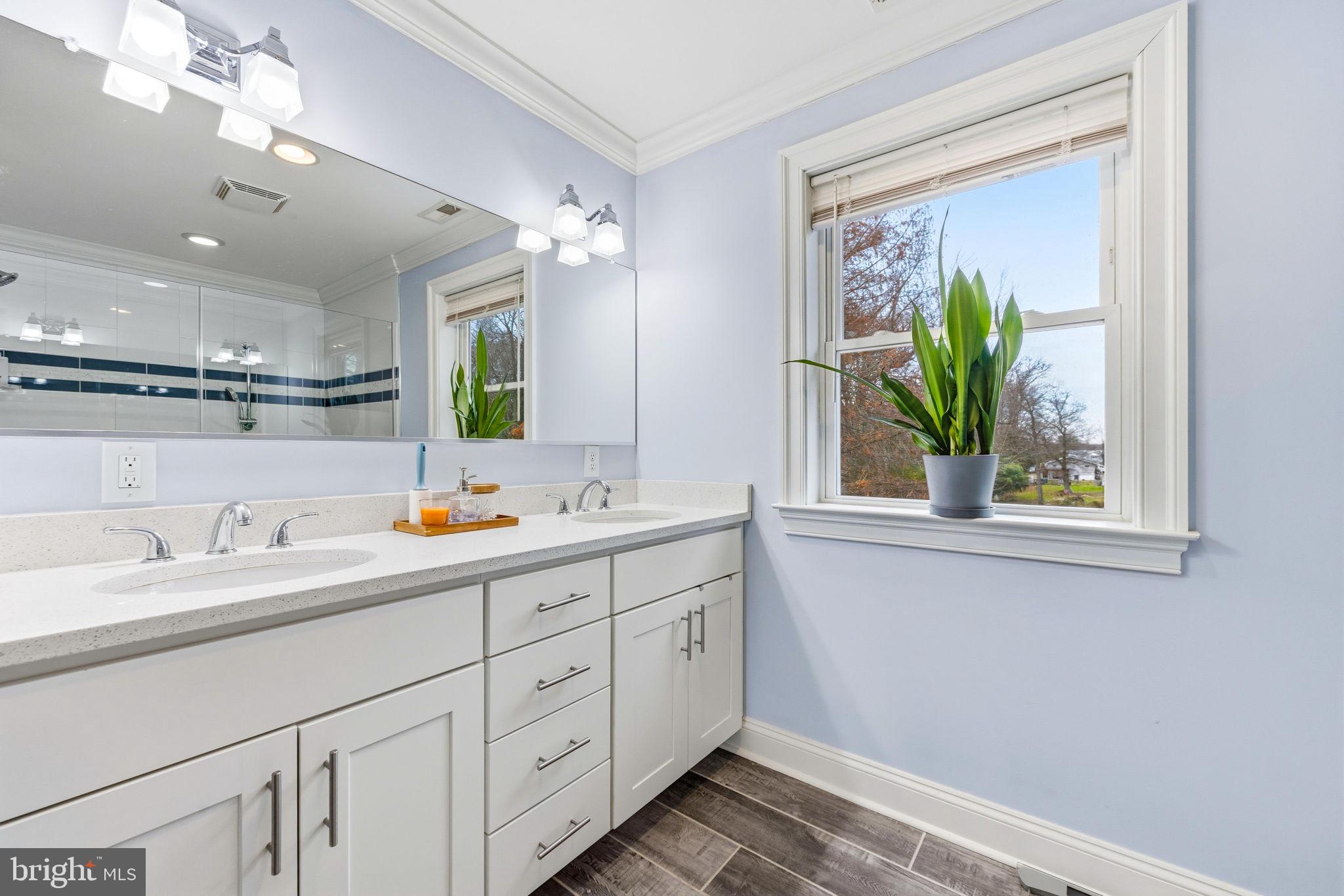 3628 Bay Drive Baltimore, MD 21220 - Photo 44 of 72 a bathroom with a sink a vanity and a mirror
