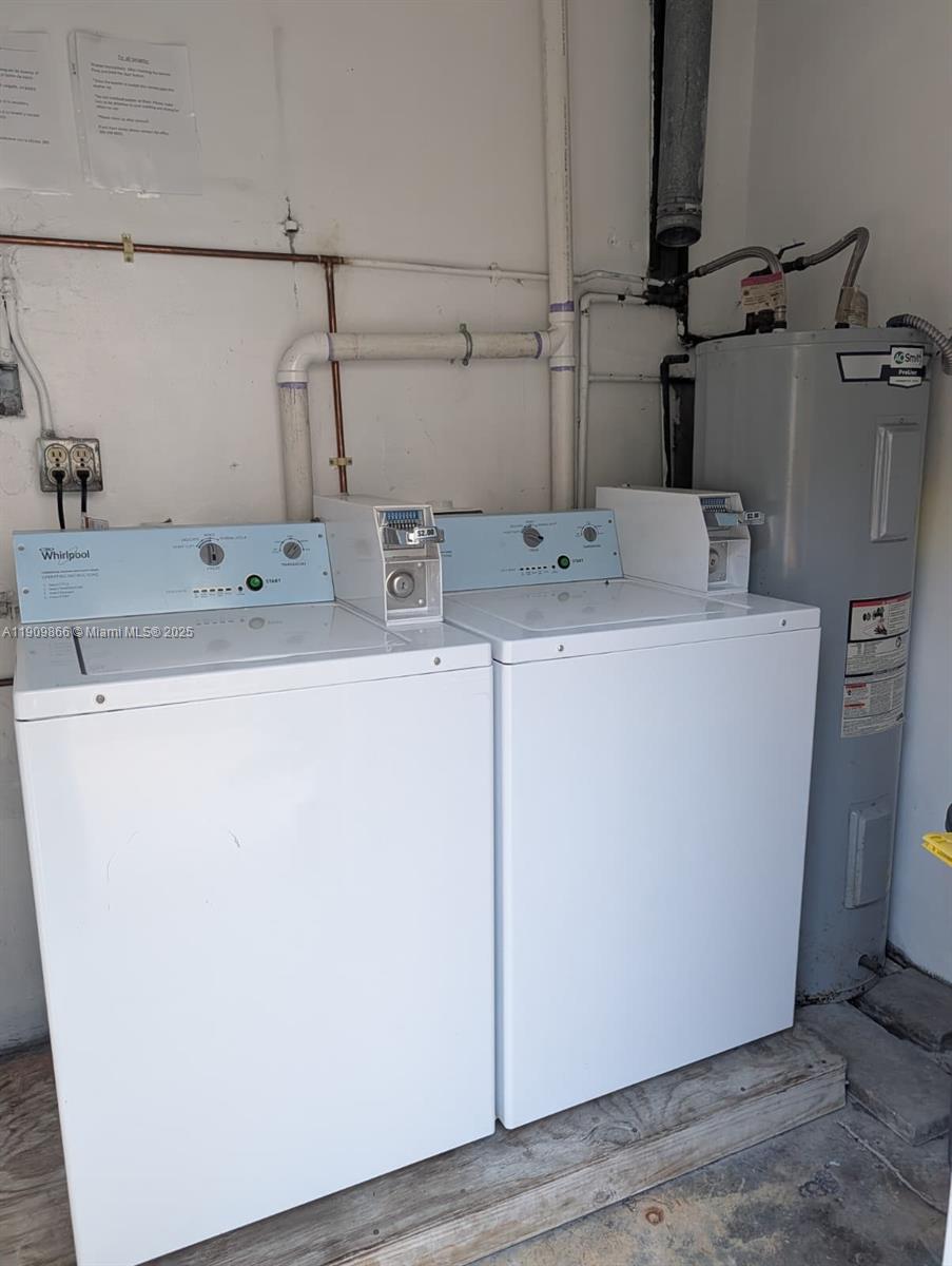 1551 Northeast 8th Street, Unit 5 Homestead, FL 33033 - Photo 8 of 8 a utility room with dryer and washer