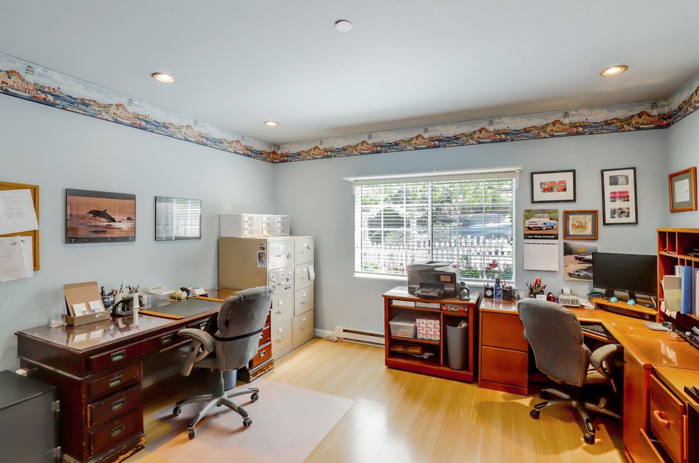 7840 Stage Road San Gregorio, CA 94074 - Photo 15 of 42 a view of a workspace with furniture and a window