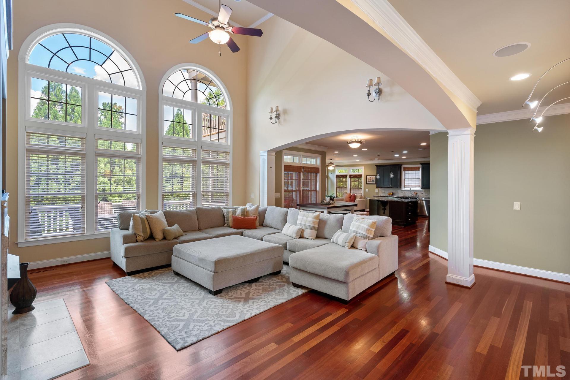 3005 London Bell Drive Raleigh, NC 27614 - Photo 27 of 73 a living room with furniture and a large window