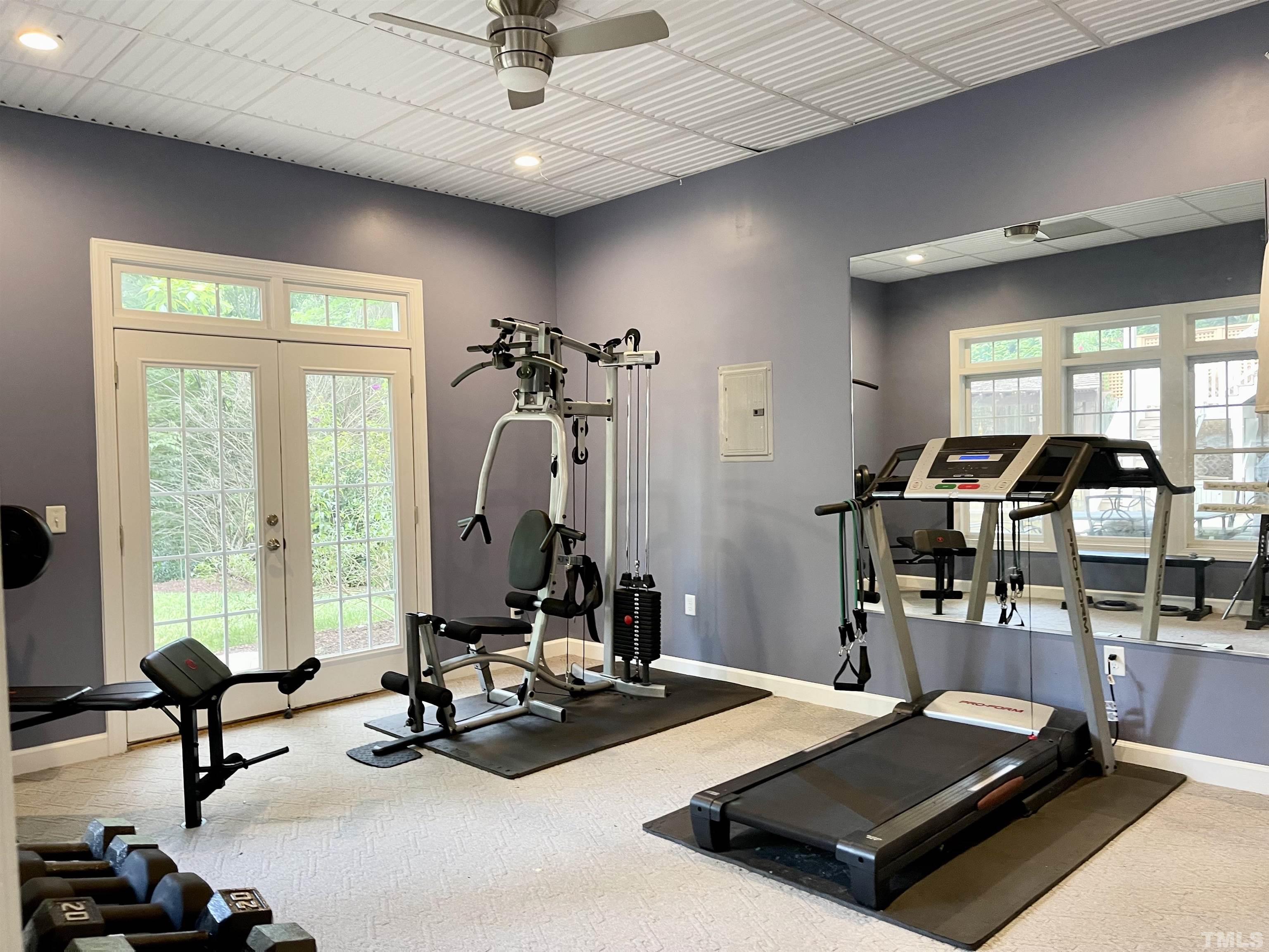 3005 London Bell Drive Raleigh, NC 27614 - Photo 5 of 73 a view of a room with gym equipment