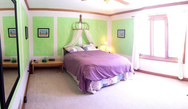 988 Plum Tree Road Fox River Grove, IL 60021 - Photo 14 of 25 a bedroom with a bed and a window