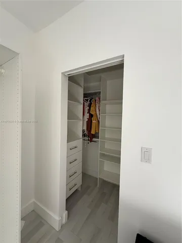 a view of walk in closet