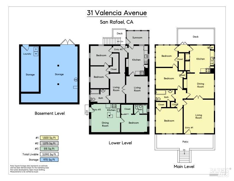 31 Valencia Avenue San Rafael, CA 94901 - Photo 28 of 28 Floor plans