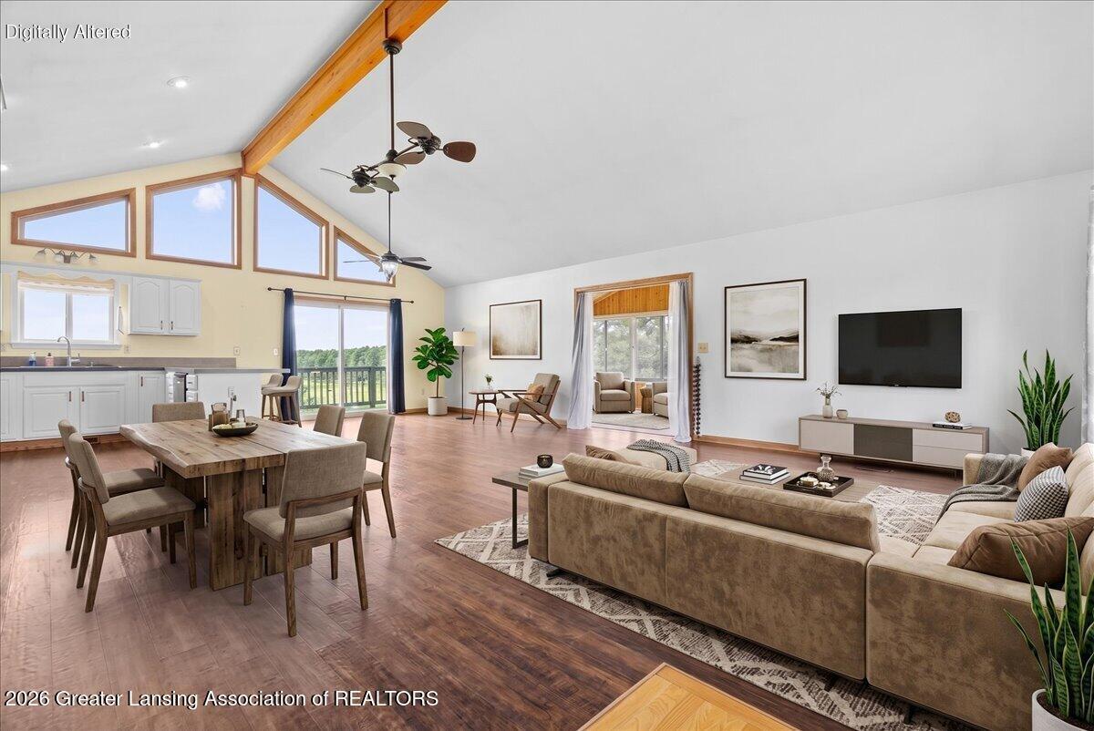 2104 Maurer Road Charlotte, MI 48813 - Photo 13 of 52 58-living room and dining room