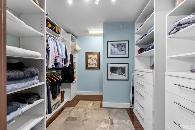 a view of walk in closet