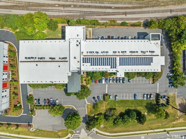 a view of a city with tall buildings