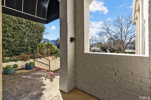 a front view of a building