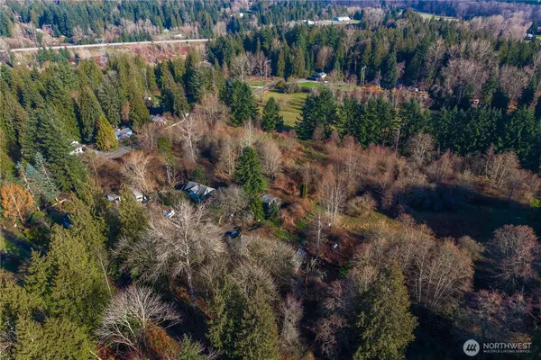 a view of a street with a house