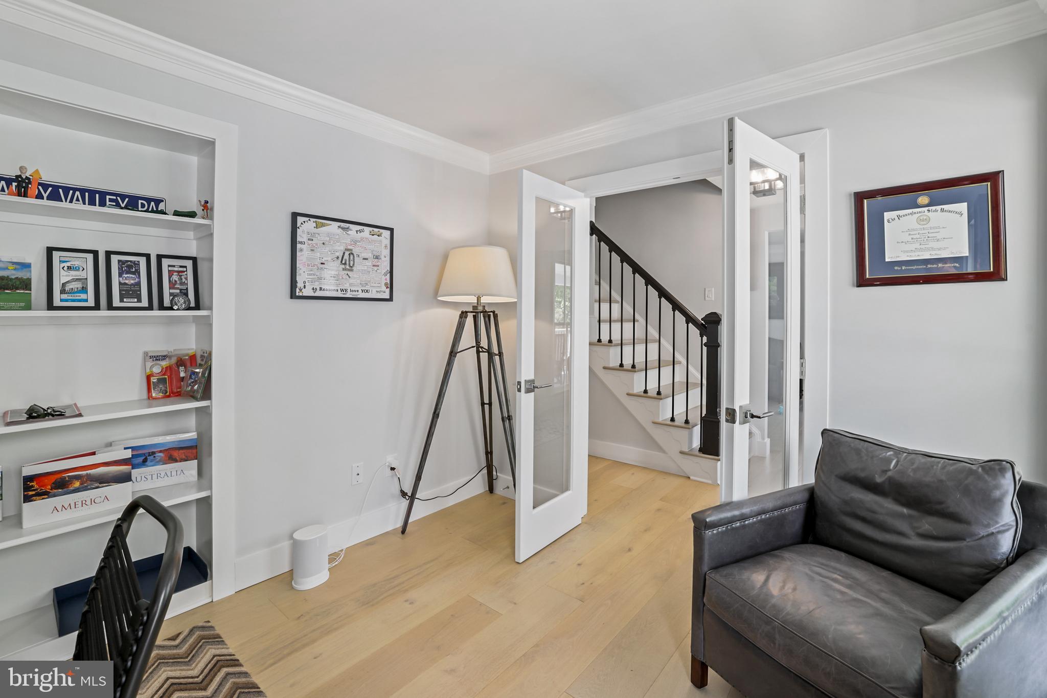 1610 Autumnwood Drive Reston, VA 20194 - Photo 15 of 55 Main-level office with glass-paneled French doors