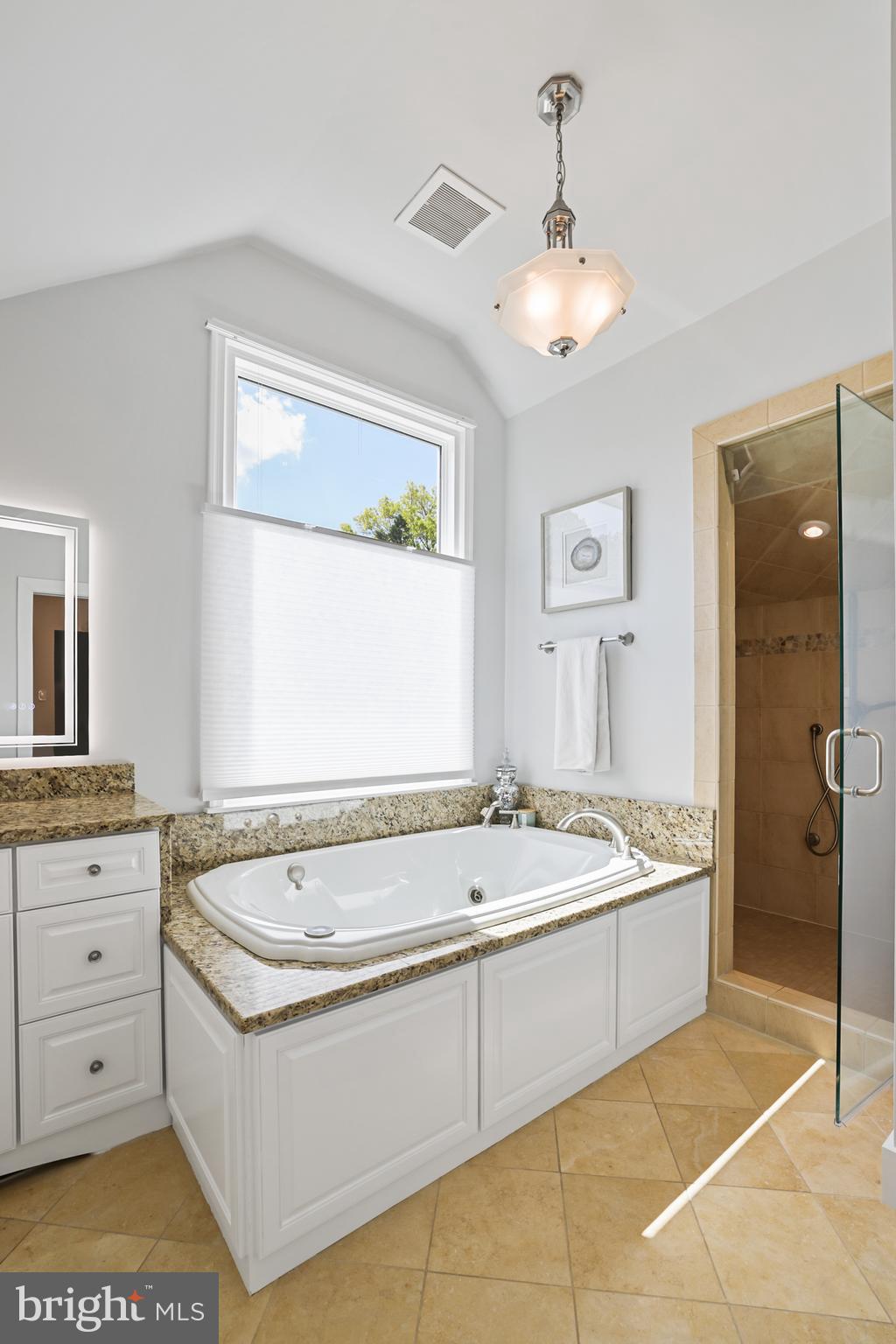 1610 Autumnwood Drive Reston, VA 20194 - Photo 22 of 55 Soaring ceilings in primary bathroom