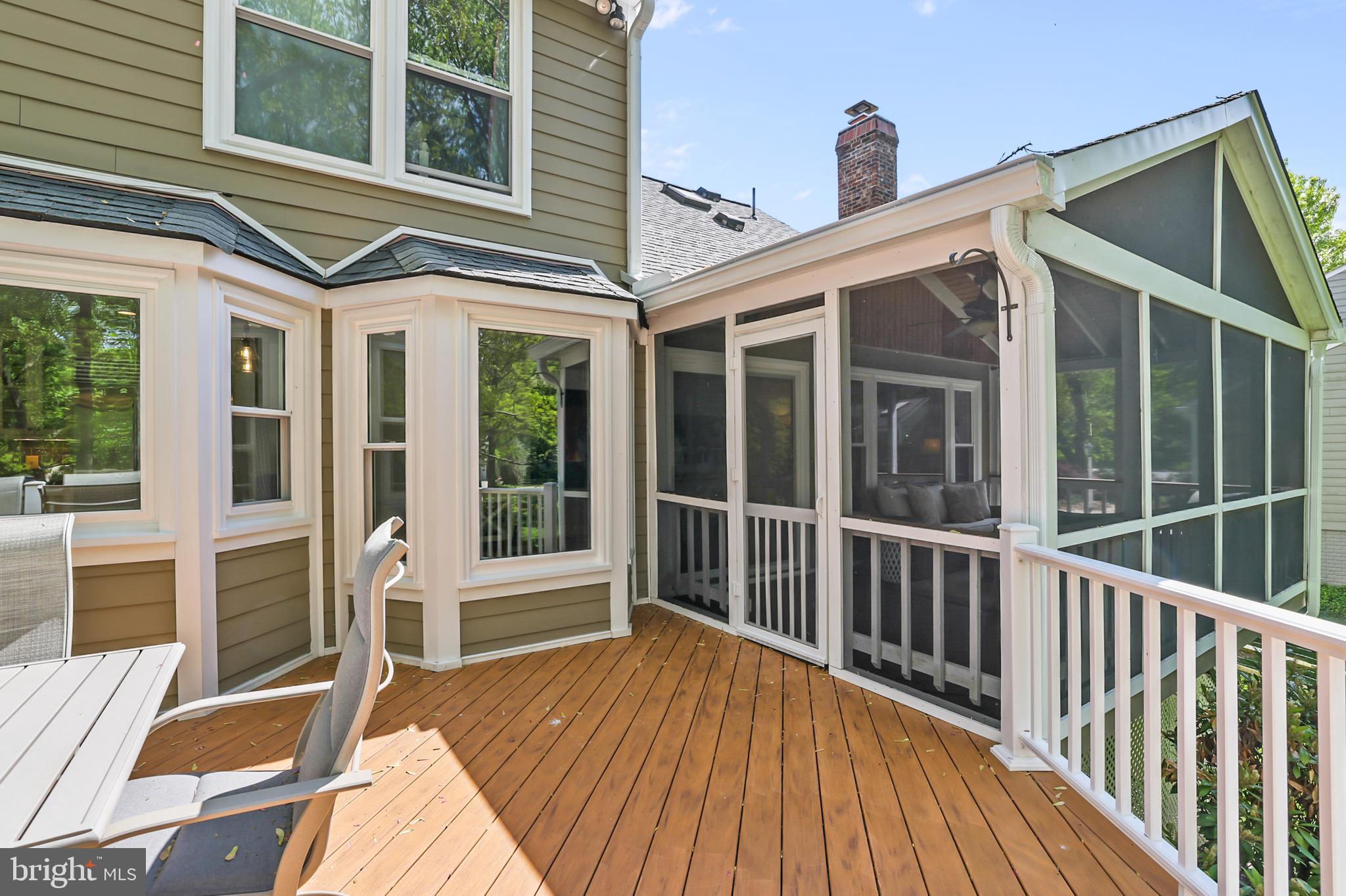 1610 Autumnwood Drive Reston, VA 20194 - Photo 30 of 55 Screened-in covered porch leads to deck