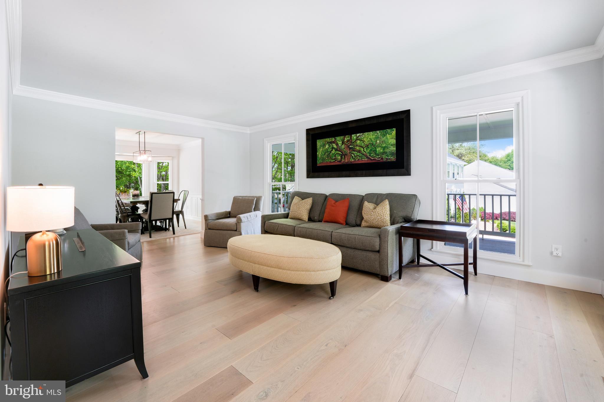 1610 Autumnwood Drive Reston, VA 20194 - Photo 34 of 55 Living room with 9" wide-plank hardwood flooring