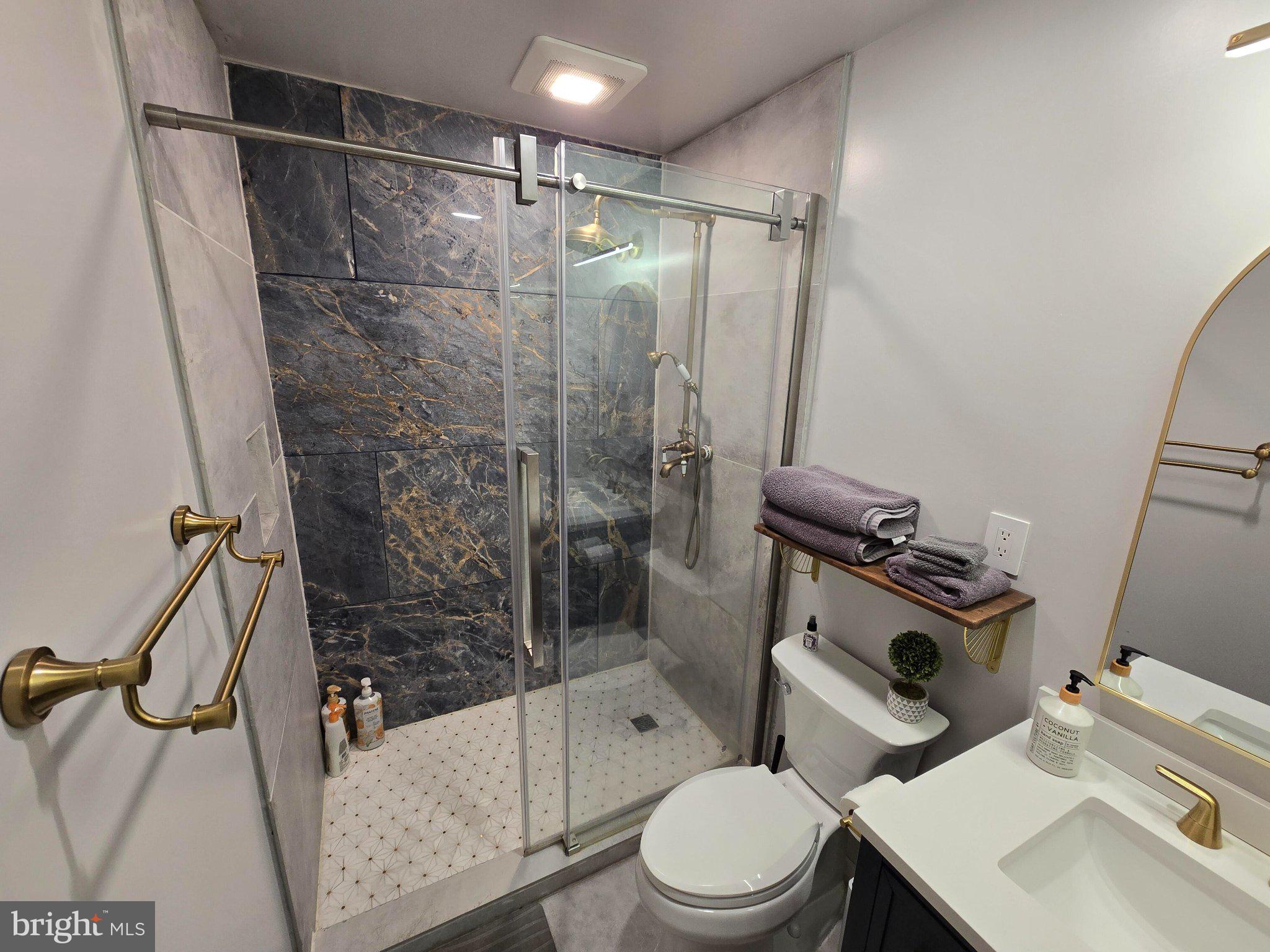 1614 High Top Road Linden, VA 22642 - Photo 12 of 25 Sleek modern bathroom with elegant finishes.