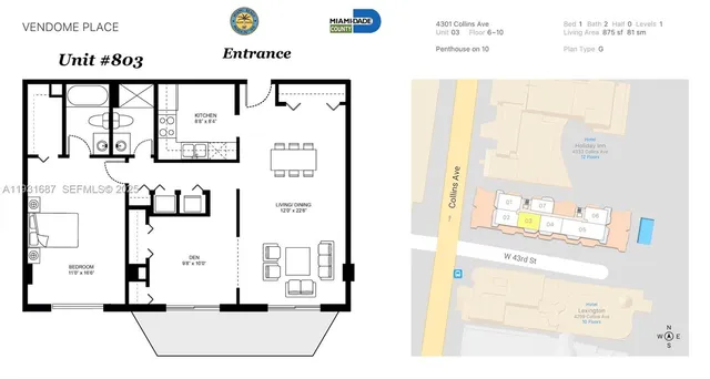 a bedroom with a bed a mirror and window