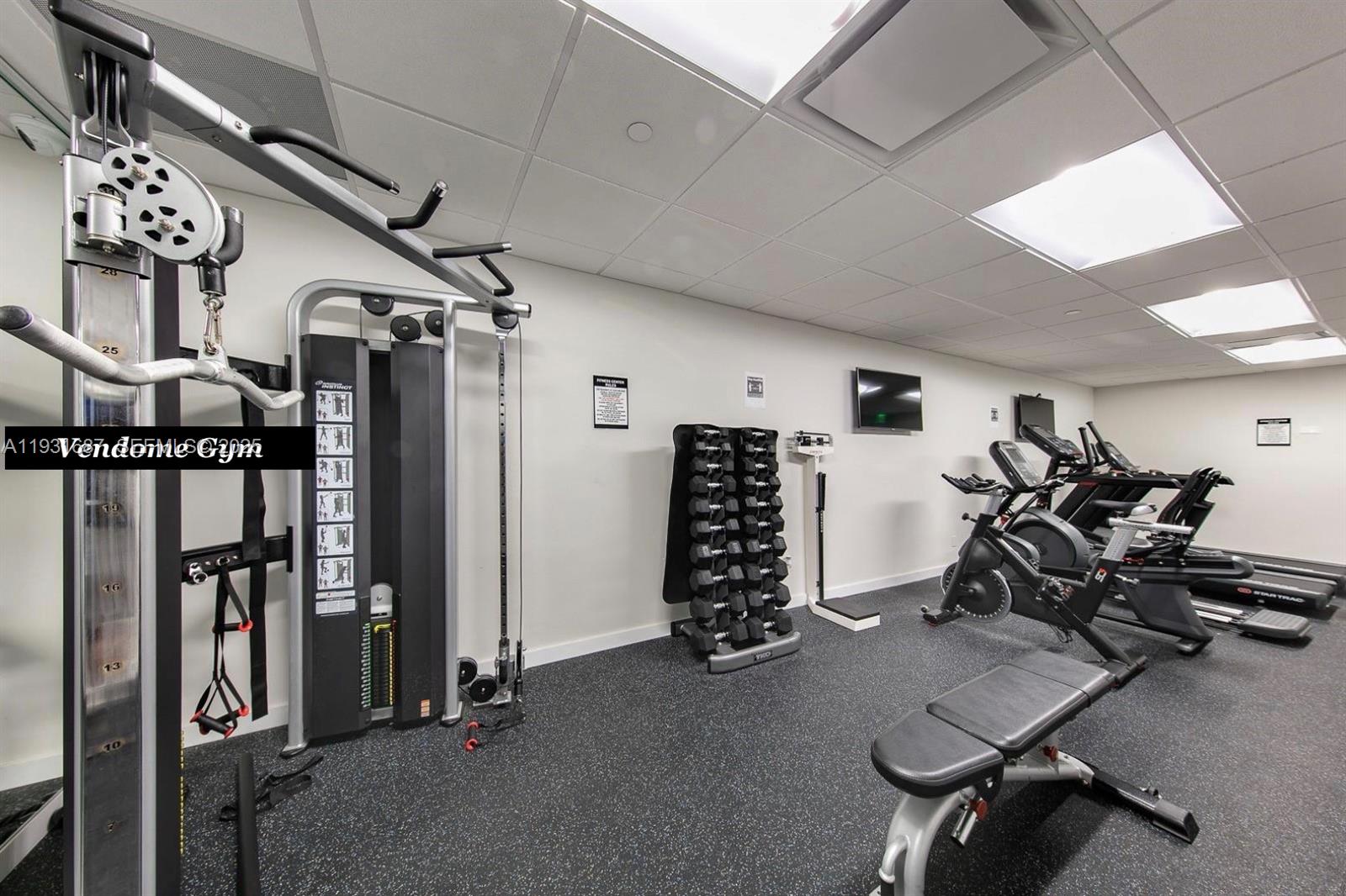 4301 Collins Avenue, Unit 803 Miami Beach, FL 33140 - Photo 25 of 25 a view of a room with gym equipment