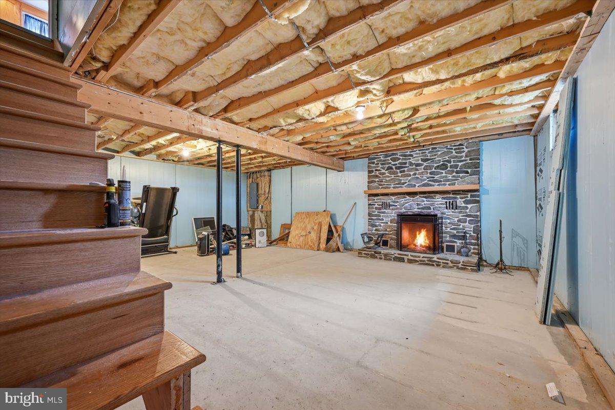30 Freedom Street Hazleton, PA 18202 - Photo 47 of 84 Spacious basement with cozy fireplace.