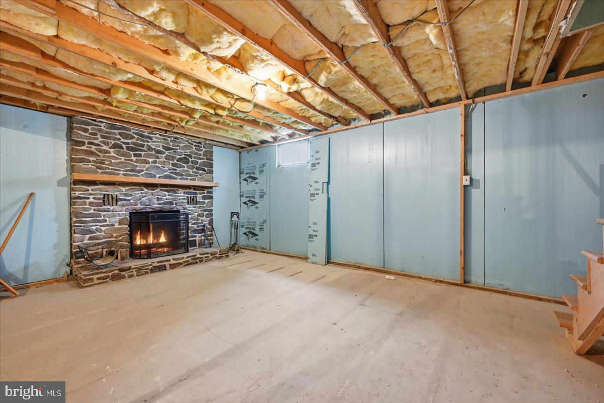 30 Freedom Street Hazleton, PA 18202 - Photo 50 of 84 Cozy basement with stone fireplace.