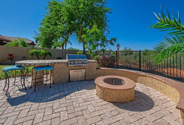 a outdoor space with a sitting space