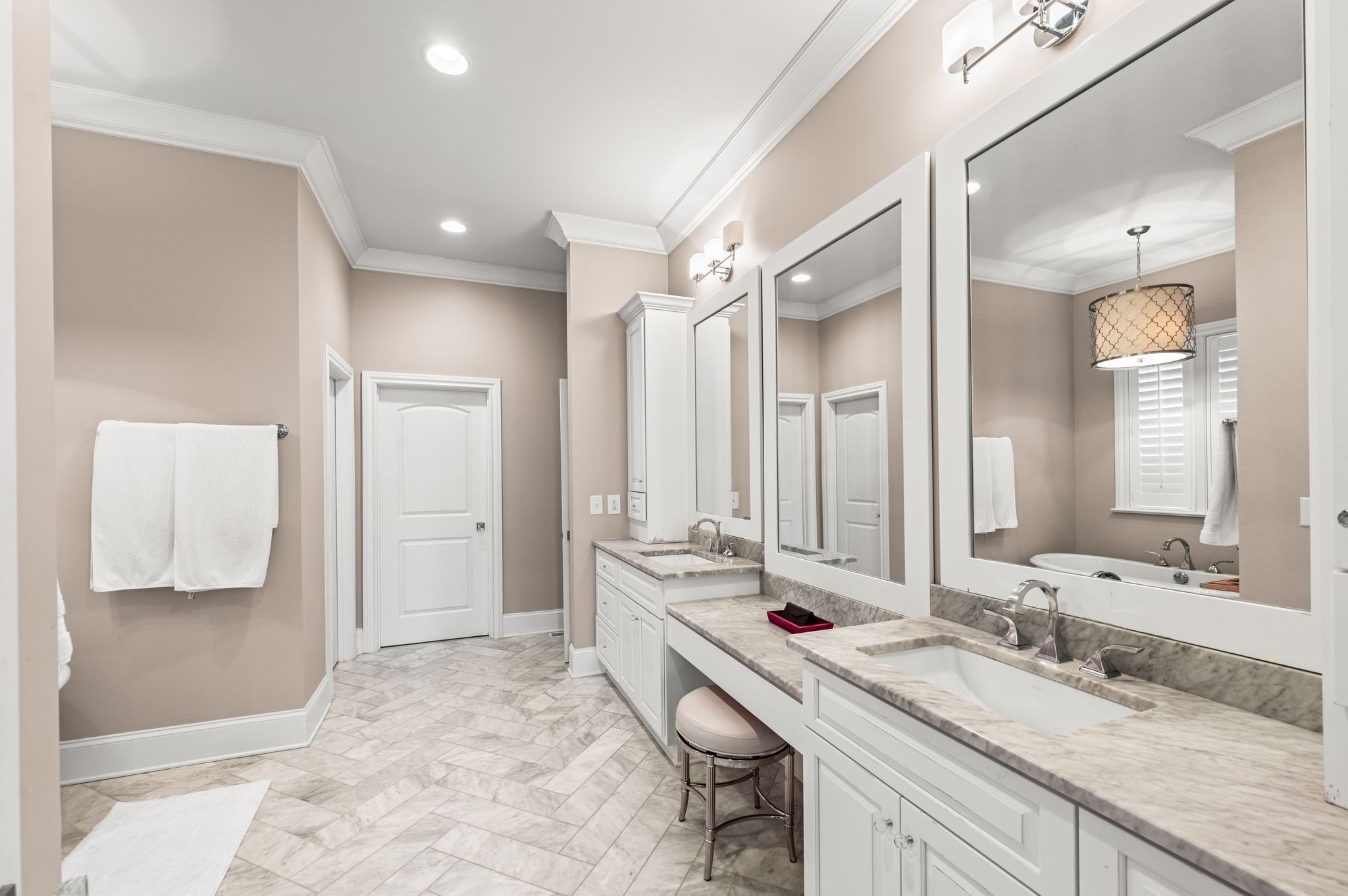 3509 Trimble Road Nashville, TN 37215 - Photo 41 of 80 a bathroom with a sink double vanity and a mirror