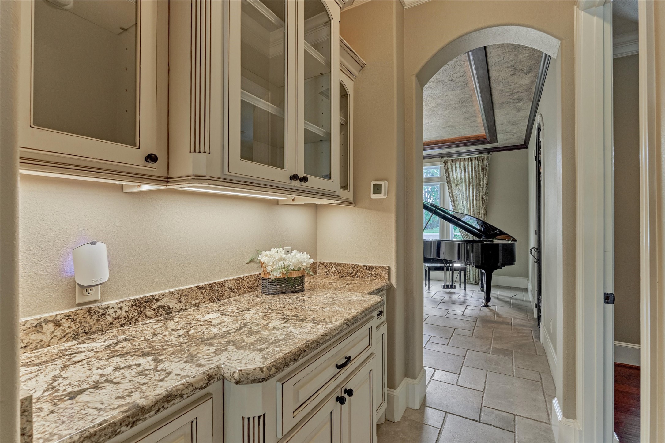 7806 Bent Green Lane Spring, TX 77389 - Photo 22 of 50 a bathroom with a granite countertop sink and a mirror