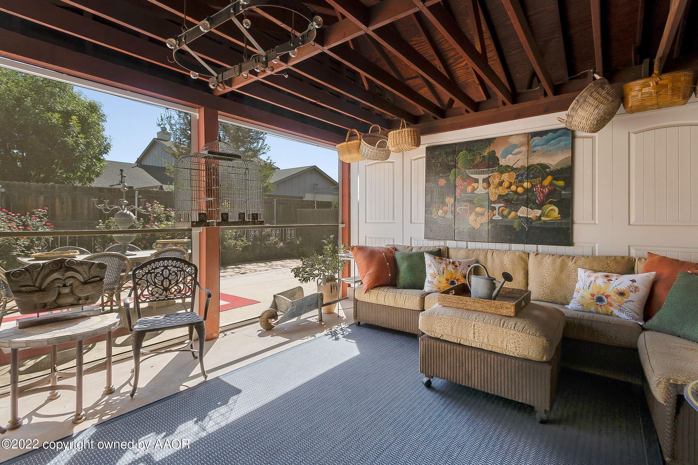 1601 South Austin Street Amarillo, TX 79102 - Photo 40 of 46 a outdoor living space with patio furniture and a ceiling fan