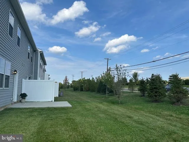 a view of a golf course with a garden