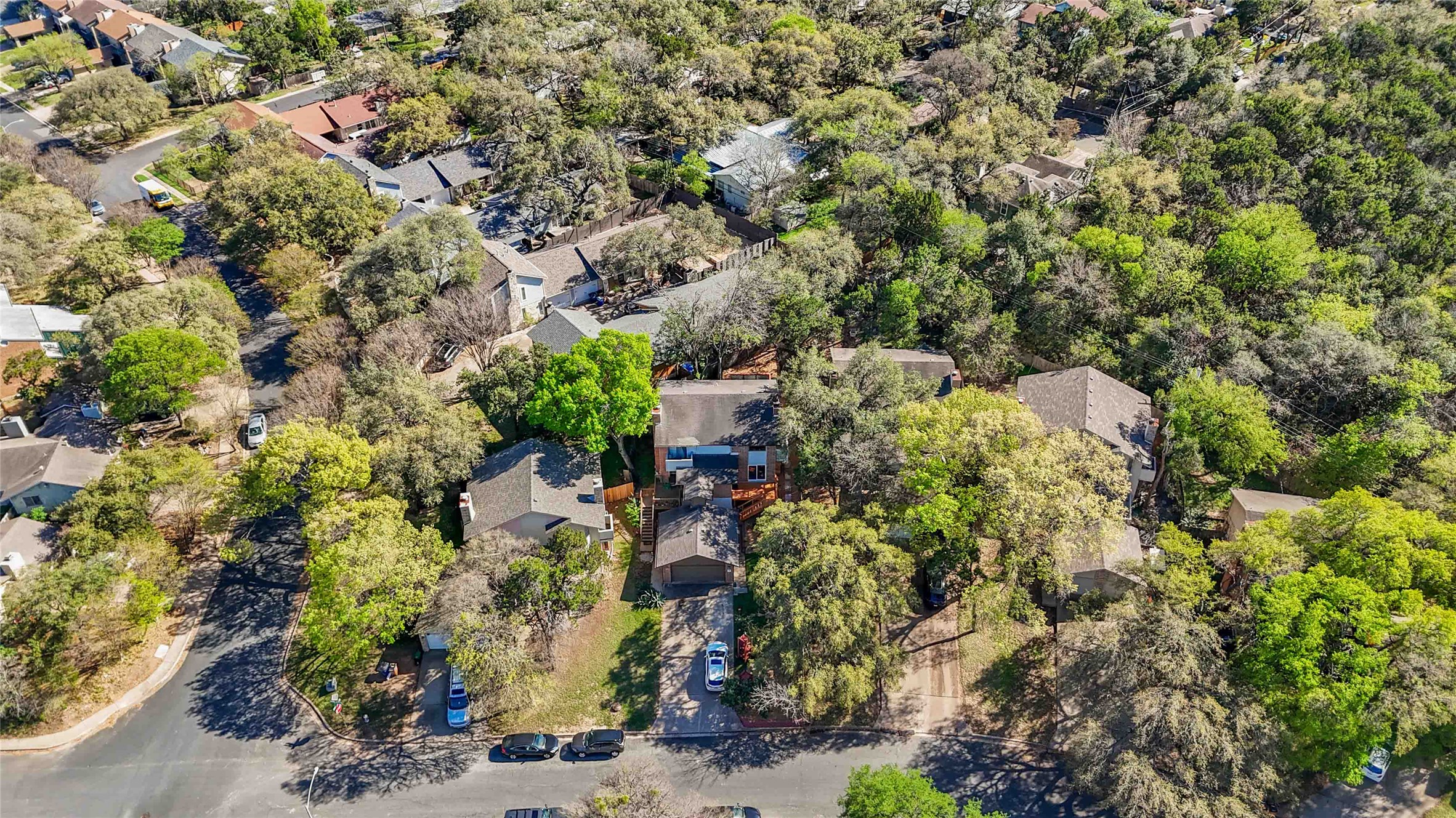 1703 Waterloo Trail, Unit B Austin, TX 78704 - Photo 34 of 36 Aerial view of residential area