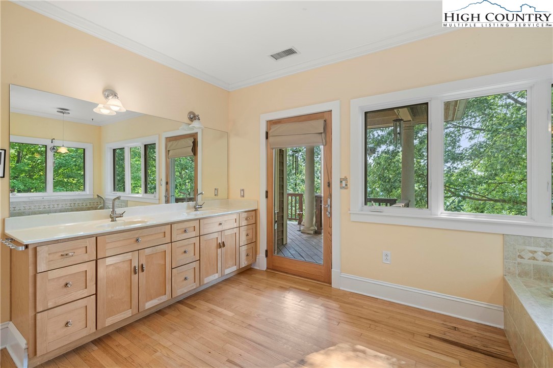 461 Summit Rise Drive Boone, NC 28607 - Photo 26 of 50 a spacious bathroom with double vanity and a large window