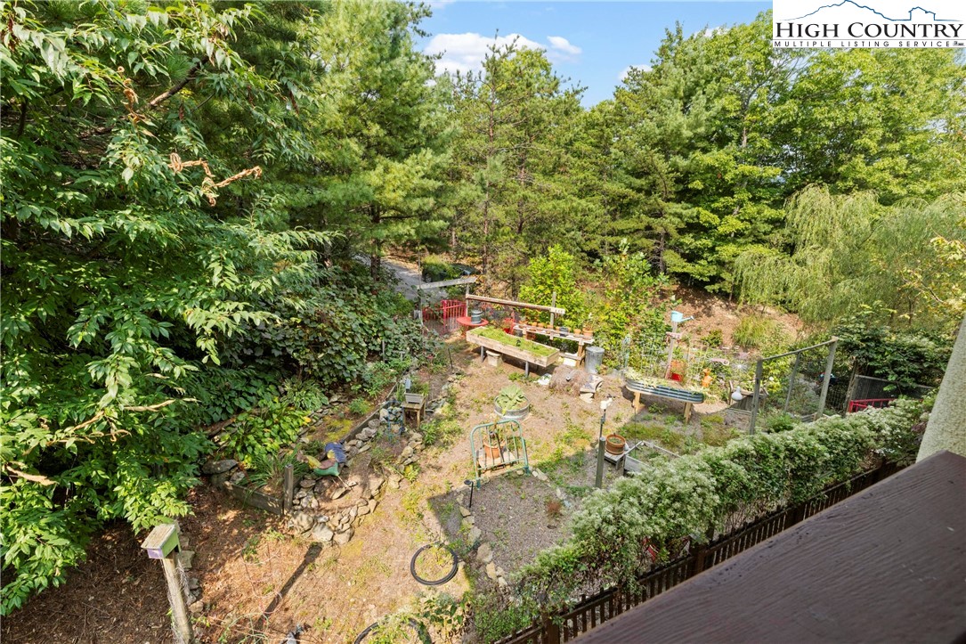 461 Summit Rise Drive Boone, NC 28607 - Photo 48 of 50 a view of a yard with plants and wooden fence