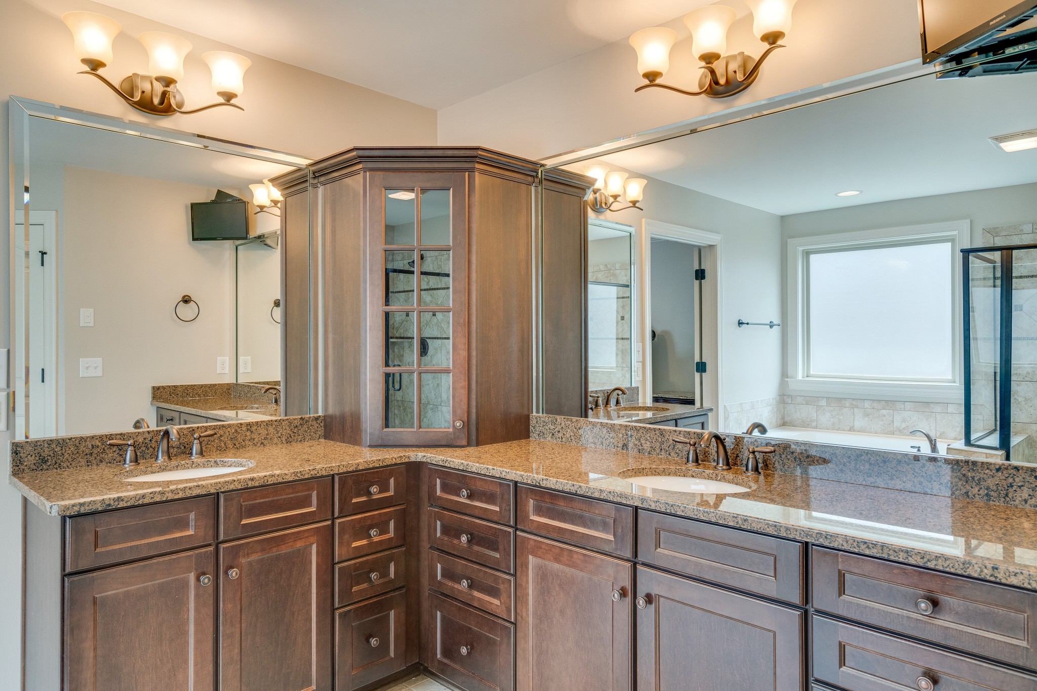 5108 Mountainbrook Circle Hermitage, TN 37076 - Photo 18 of 43 a bathroom with a granite countertop sink mirror and double