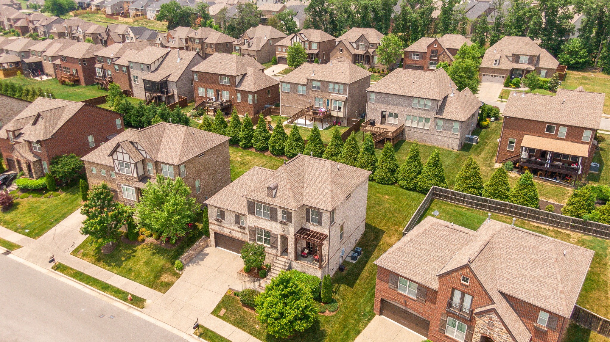5108 Mountainbrook Circle Hermitage, TN 37076 - Photo 39 of 43 an aerial view of residential houses with yard