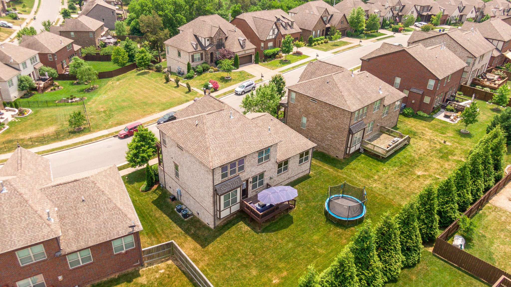 5108 Mountainbrook Circle Hermitage, TN 37076 - Photo 40 of 43 an aerial view of residential house with outdoor space and swimming pool