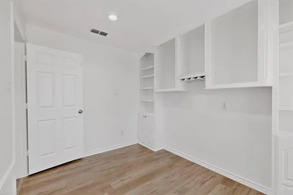 a view of an empty room