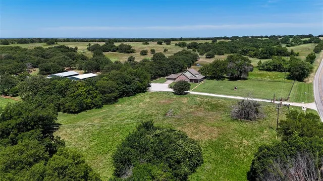 a view of a lake with a houses