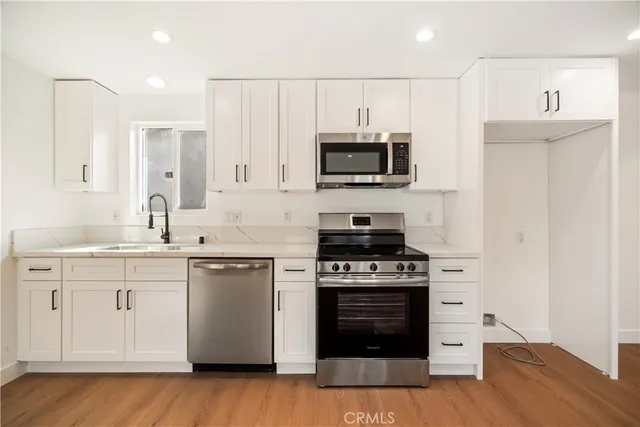 a view of small space with racks on the wall