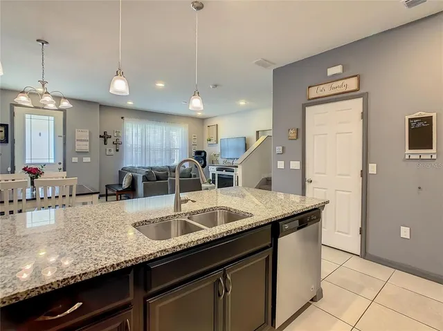 a view of a hallway with a room