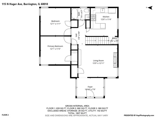 $3,400 | 115 North Hager Avenue, Barrington, IL 60010