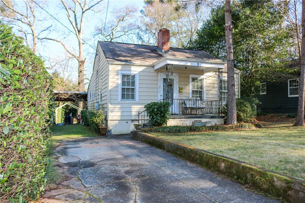 Level driveway with off street parking