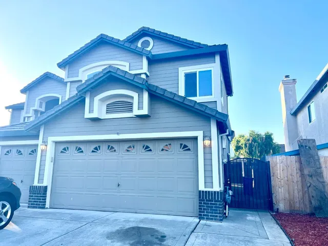 a view of a house with a space
