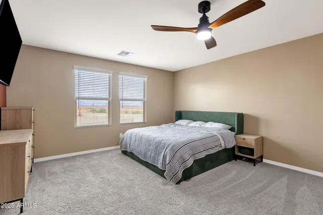 a view of an ocean and city