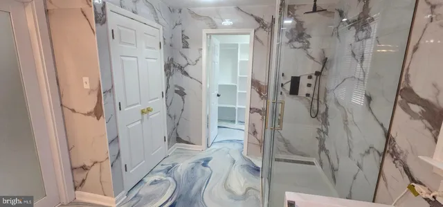 a view of an outdoor space with swimming pool