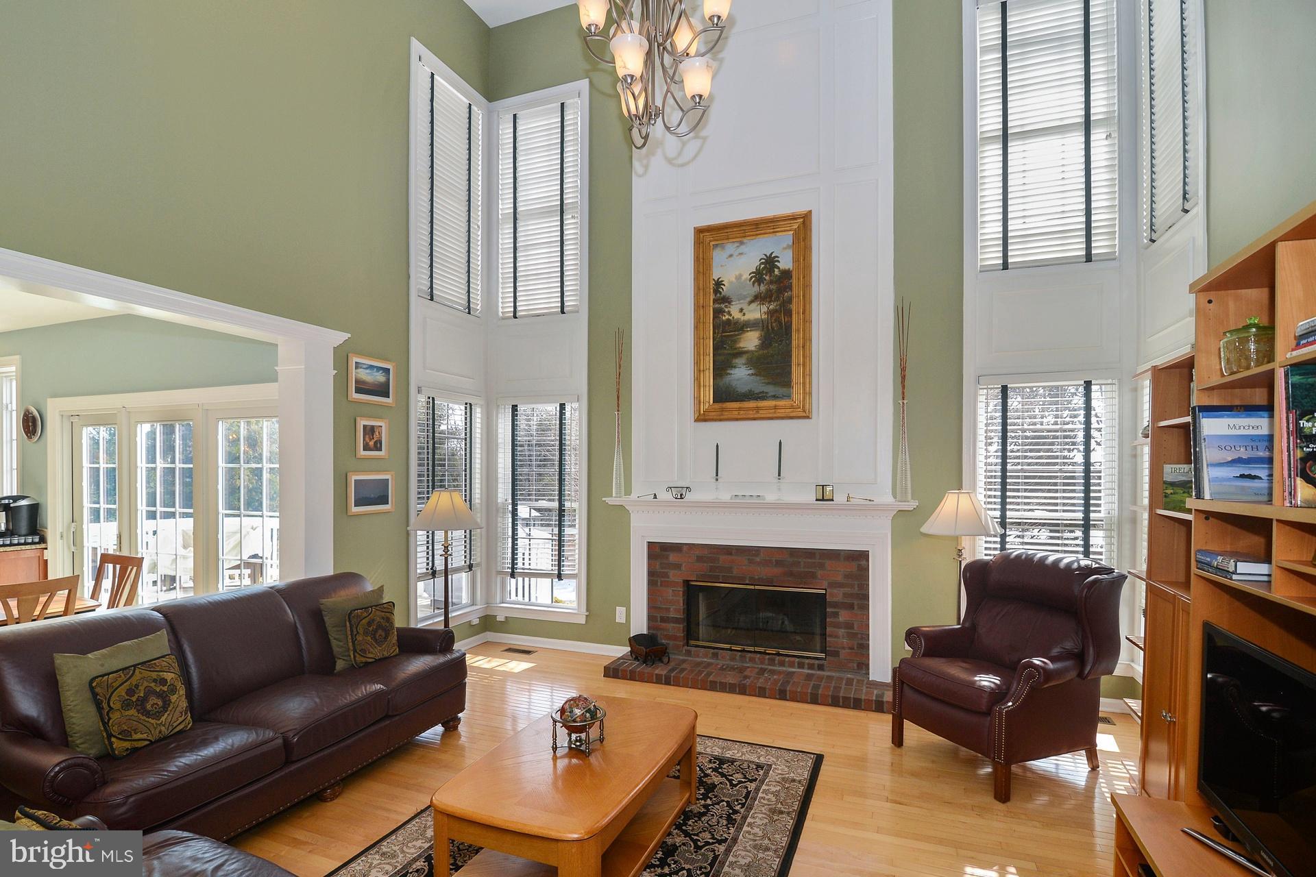 4 Hansel Road Newtown, PA 18940 - Photo 13 of 54 Family Room with Brick Fireplace