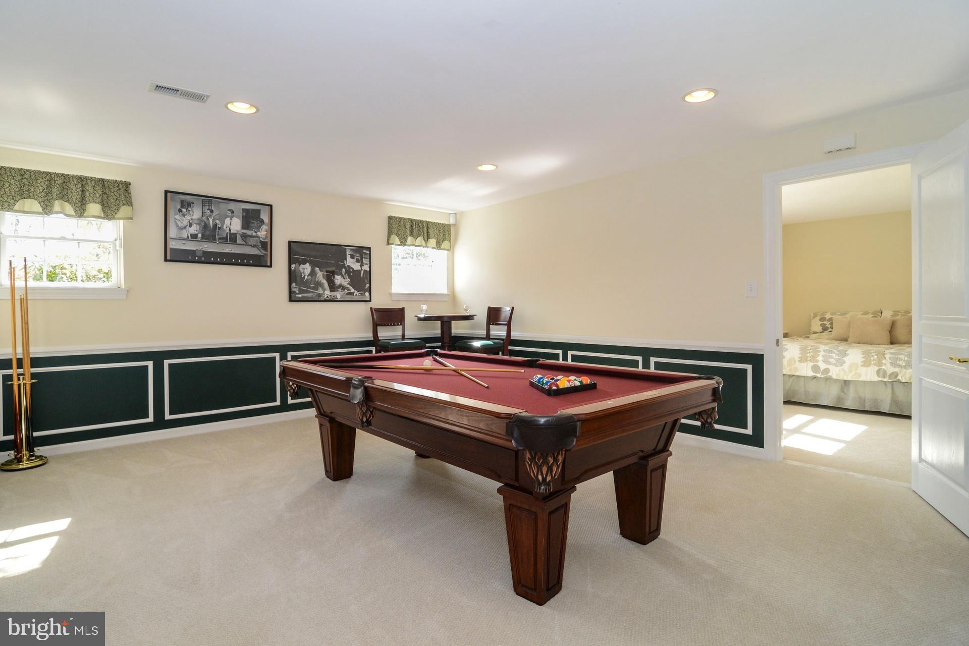 4 Hansel Road Newtown, PA 18940 - Photo 34 of 54 Lower Level Billard Room with Daylight Windows