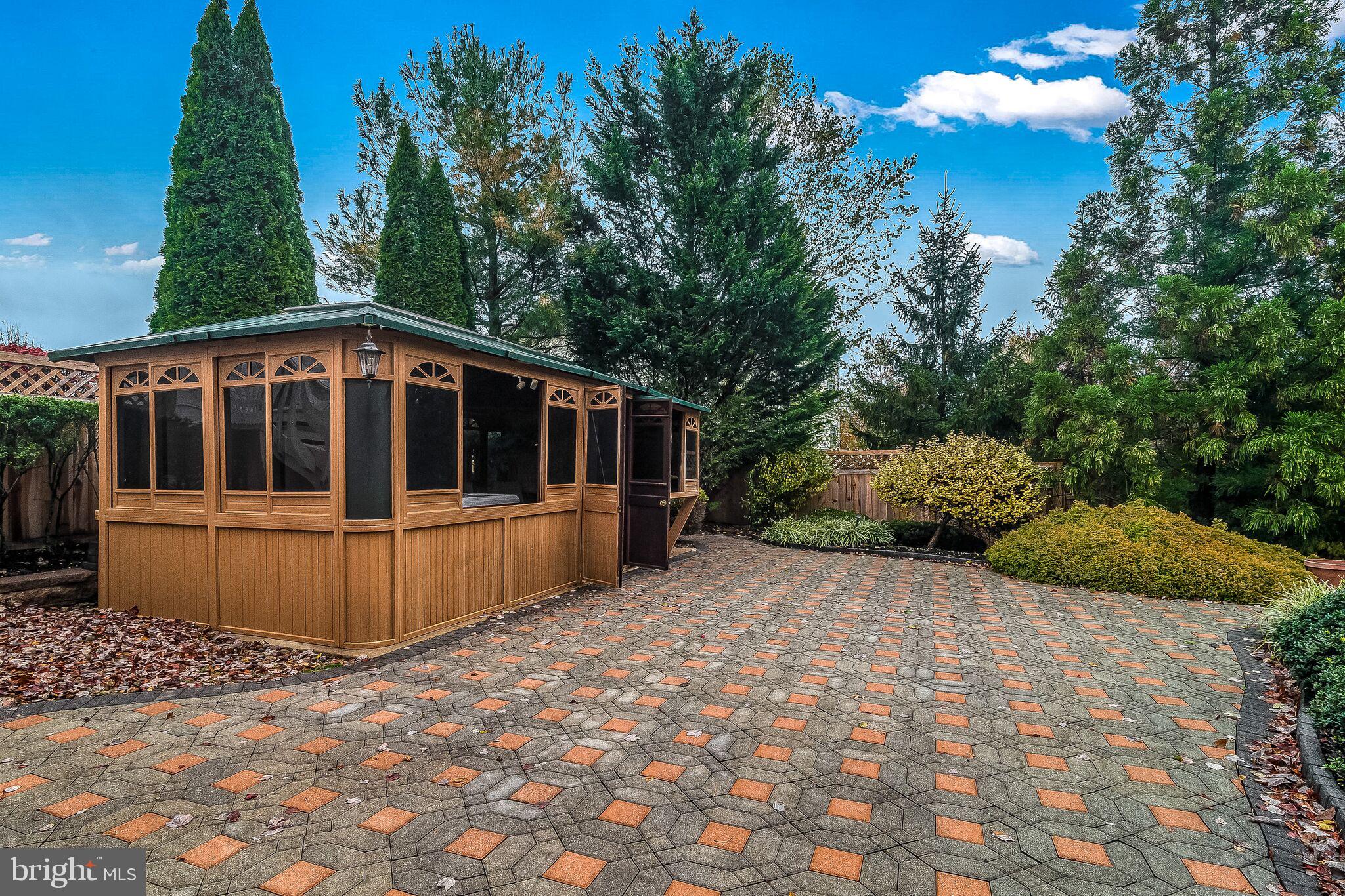 4 Hansel Road Newtown, PA 18940 - Photo 46 of 54 Patio and Private Gazebo with Hot Tub