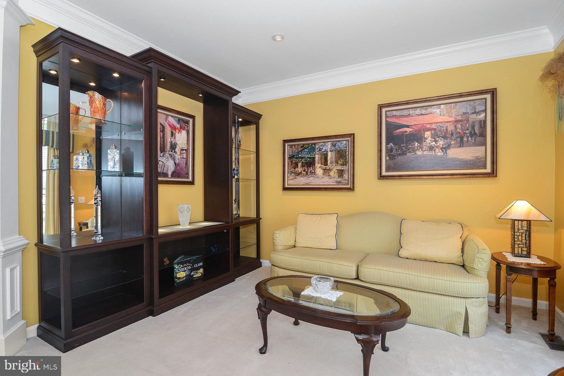 4 Hansel Road Newtown, PA 18940 - Photo 6 of 54 Living Room with Custom Built In Cabinetry