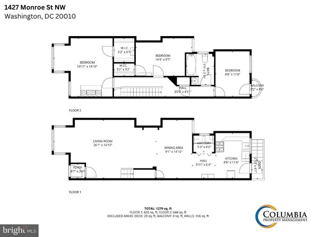 $3,600 | 1427 Monroe Street Northwest, Washington, DC 20010